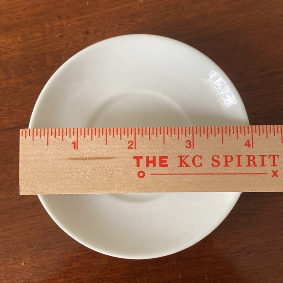 4 Espresso White Porcelain Demitasse/Expresso Cups, Saucer, & Spoon Set in Box - Picture 7 of 11